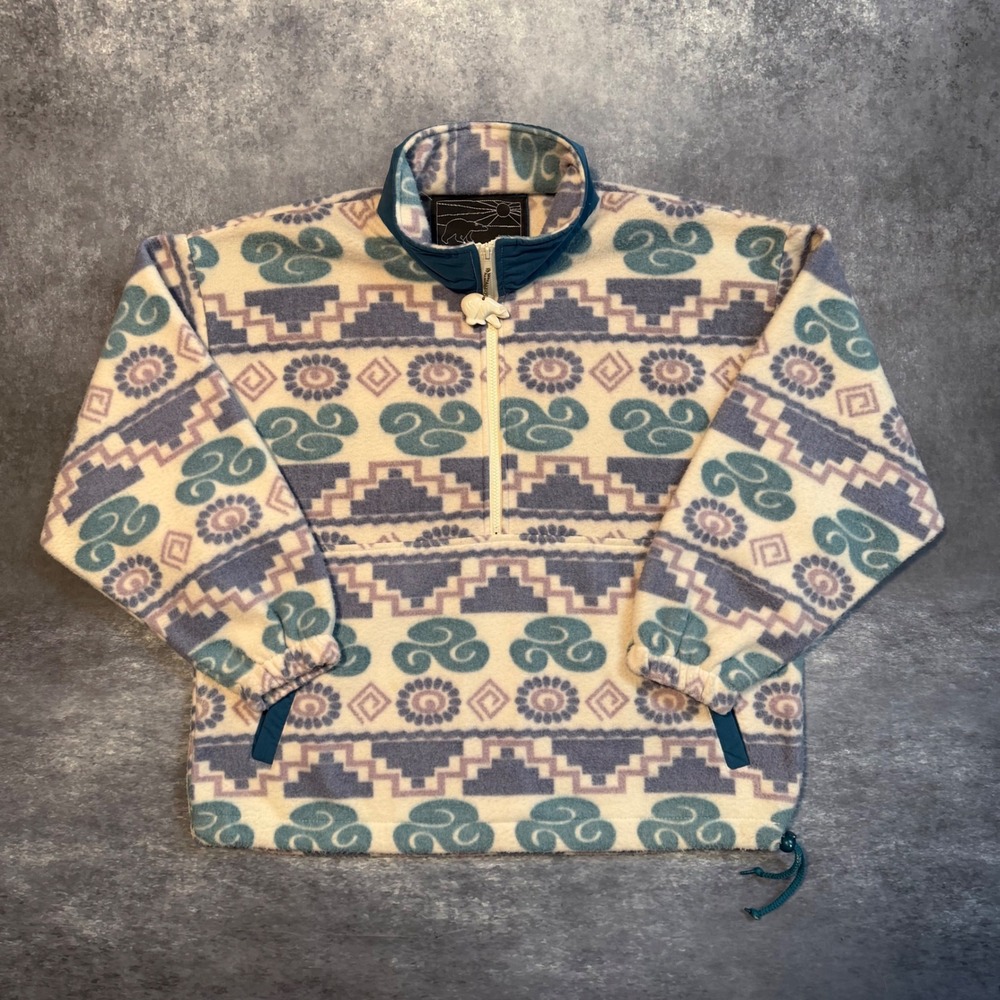 Vintage Northern Sun Fleece Pullover Jacket Womens Large Aztec Geometric Canada